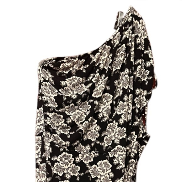 Lane Bryant Floral One-Shoulder Ruched-Detail Bodycon Dress, NWT Size 18/20 - Picture 6 of 10